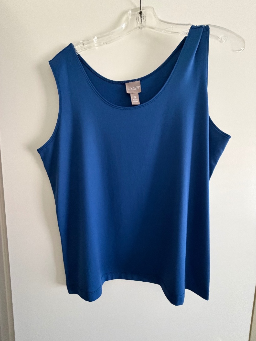 Chico’s Microfiber Timeless Tank – Royal Blue Size: 3 (equivalent to XL)